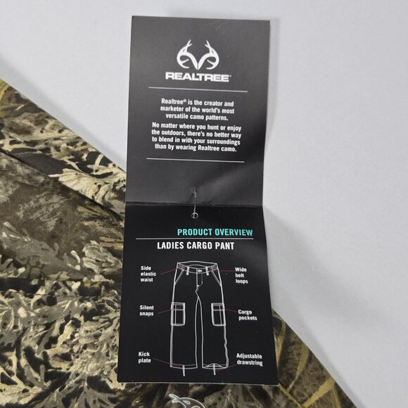 NWT Realtree Max-1 XT Women's Camo Cargo Hunting Pants XL 16-18 Outdoor - Picture 6 of 16